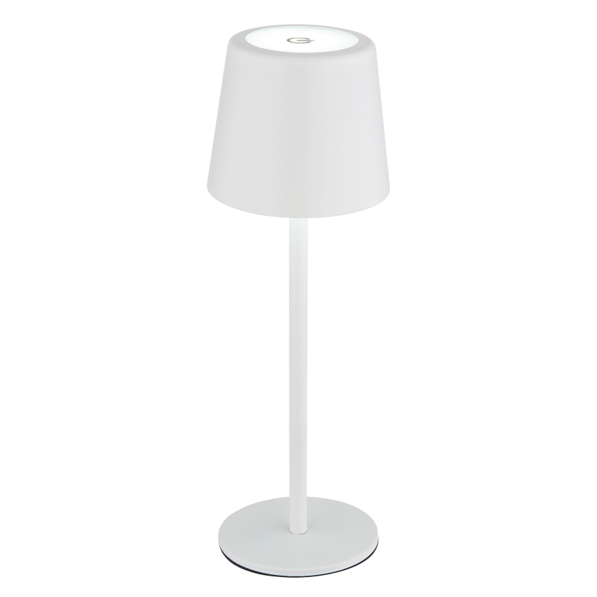 Globo - LED Himmennettävä ulko kosketus pöytävalaisin LED/2W/5V 3000/4000/6000K 2200 mAh IP44 valkoinen