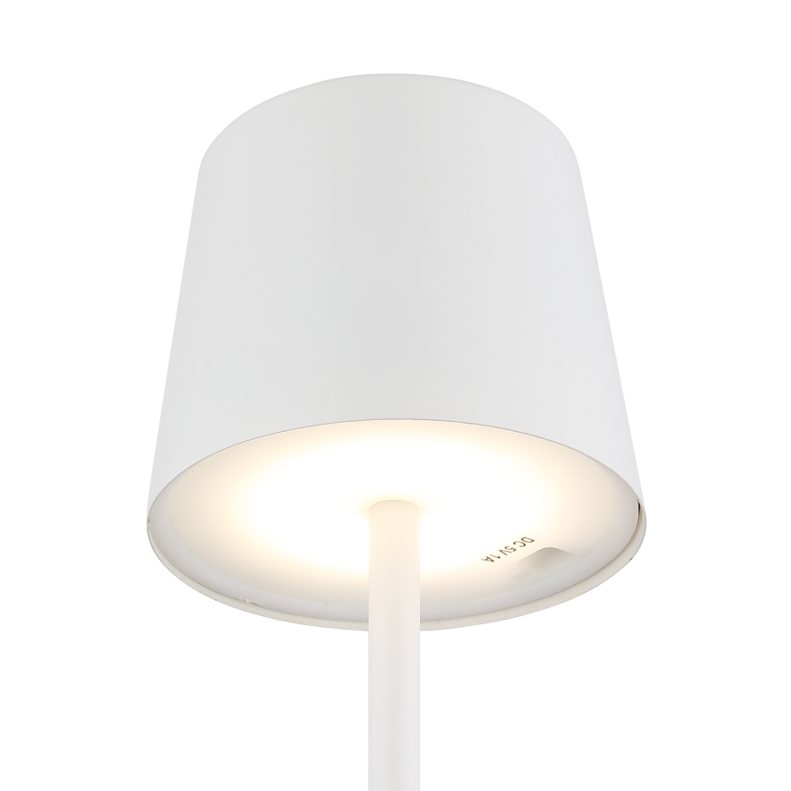 Globo - LED Himmennettävä ulko kosketus pöytävalaisin LED/2W/5V 3000/4000/6000K 2200 mAh IP44 valkoinen
