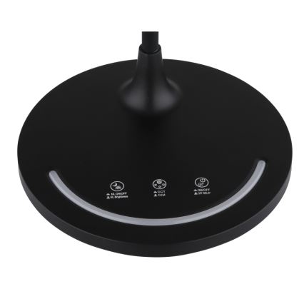 Globo - LED Himmennettävä joustava kosketus pöytävalaisin LED/12W/230V 3000/4000/6500K CRI 90 musta