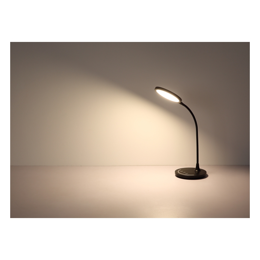 Globo - LED Himmennettävä joustava kosketus pöytävalaisin LED/12W/230V 3000/4000/6500K CRI 90 musta