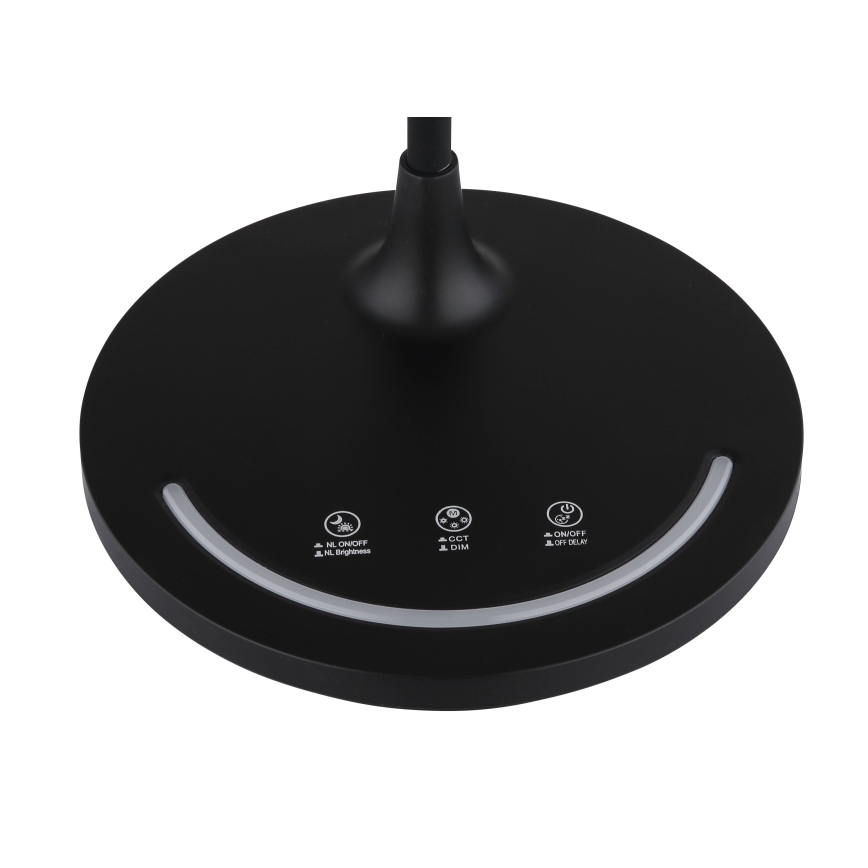Globo - LED himmennettävä joustava kosketuspöytälamppu LED/12W/230V 3000/4000/6500K CRI 90 musta