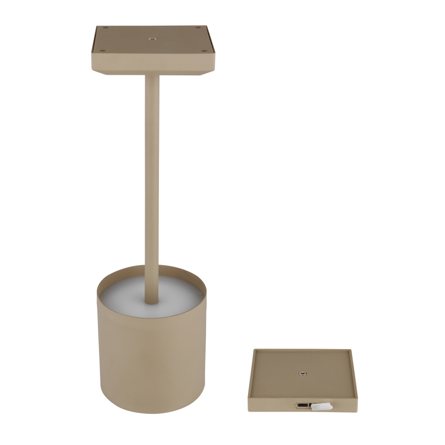 Globo - himmennettävä kosketusohjattu ladattava pöytävalaisin LED/1,5W/5V 2200 mAh beige