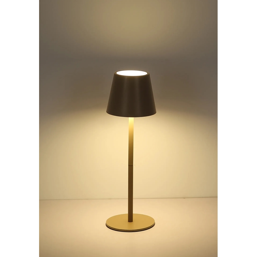 Globo - Himmennettävä kosketusohjattu ladattava ulkokäyttöön tarkoitettu pöytälamppu LED/3W/5V 3000/4000/5000K IP54 1800 mAh