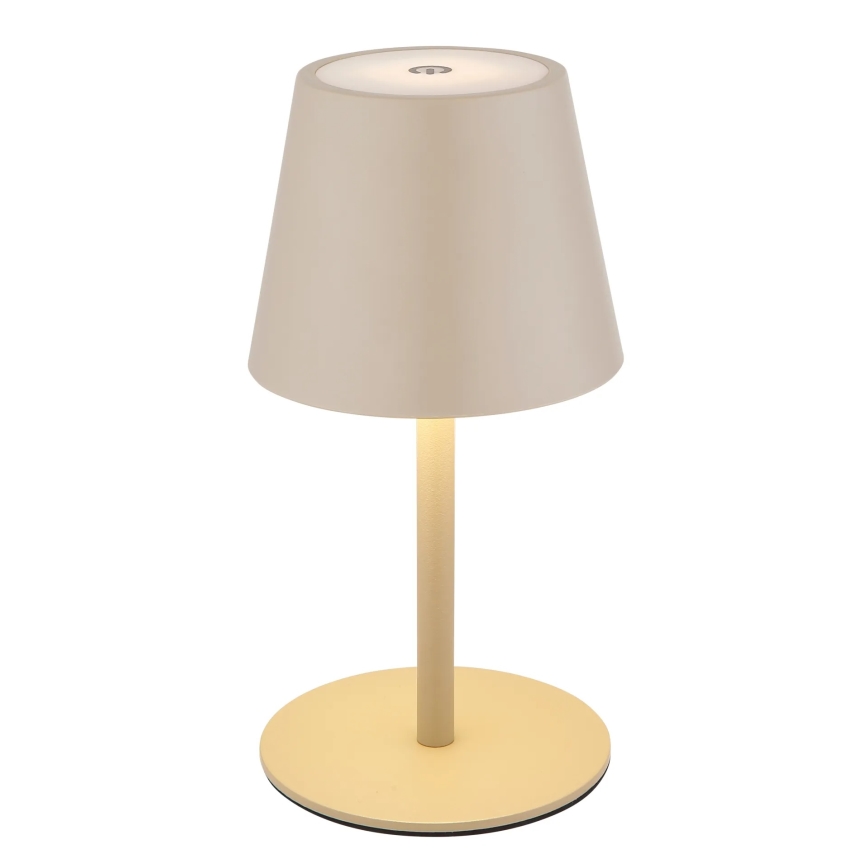Globo - Himmennettävä kosketusohjattu ladattava ulkokäyttöön tarkoitettu pöytälamppu LED/3W/5V 3000/4000/5000K IP54 1800 mAh
