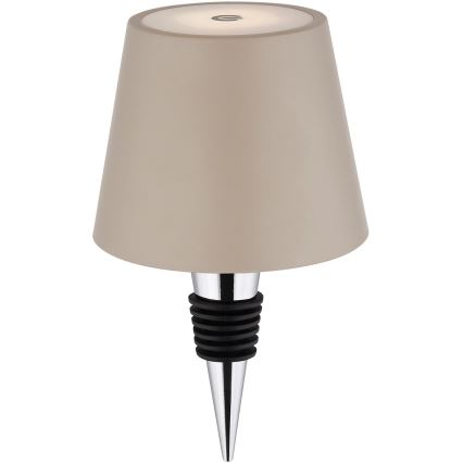 Globo - Himmennettävä kosketusohjattu ladattava ulkokäyttöön tarkoitettu pöytälamppu LED/3W/5V 3000/4000/5000K IP54 1800 mAh