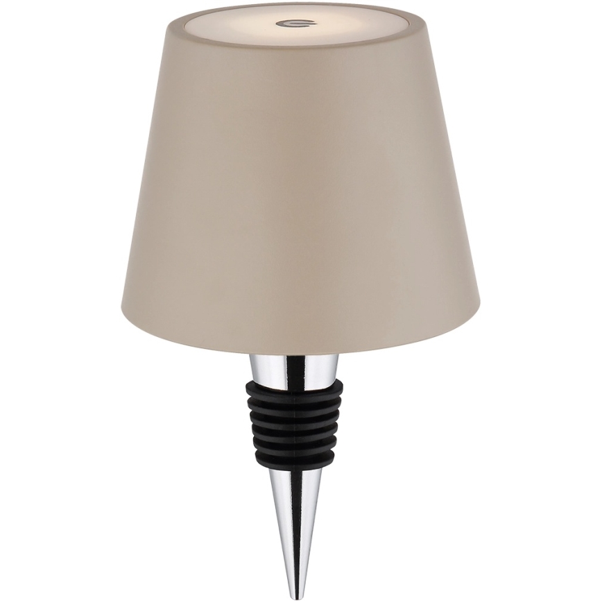 Globo - Himmennettävä kosketusohjattu ladattava ulkokäyttöön tarkoitettu pöytälamppu LED/3W/5V 3000/4000/5000K IP54 1800 mAh