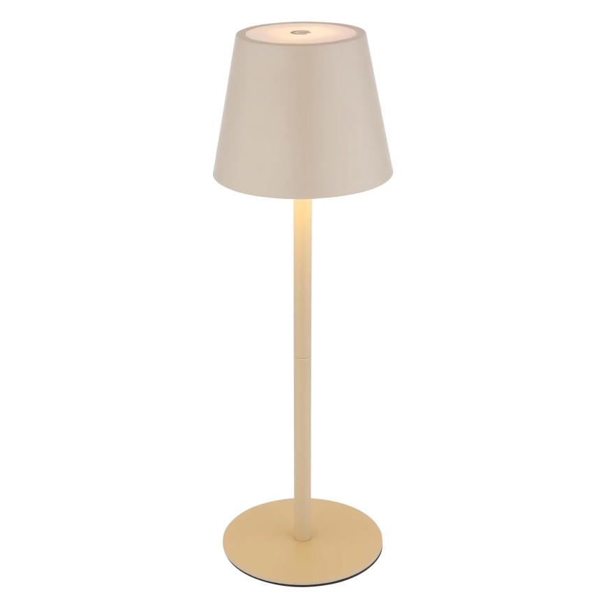Globo - Himmennettävä kosketusohjattu ladattava ulkokäyttöön tarkoitettu pöytälamppu LED/3W/5V 3000/4000/5000K IP54 1800 mAh