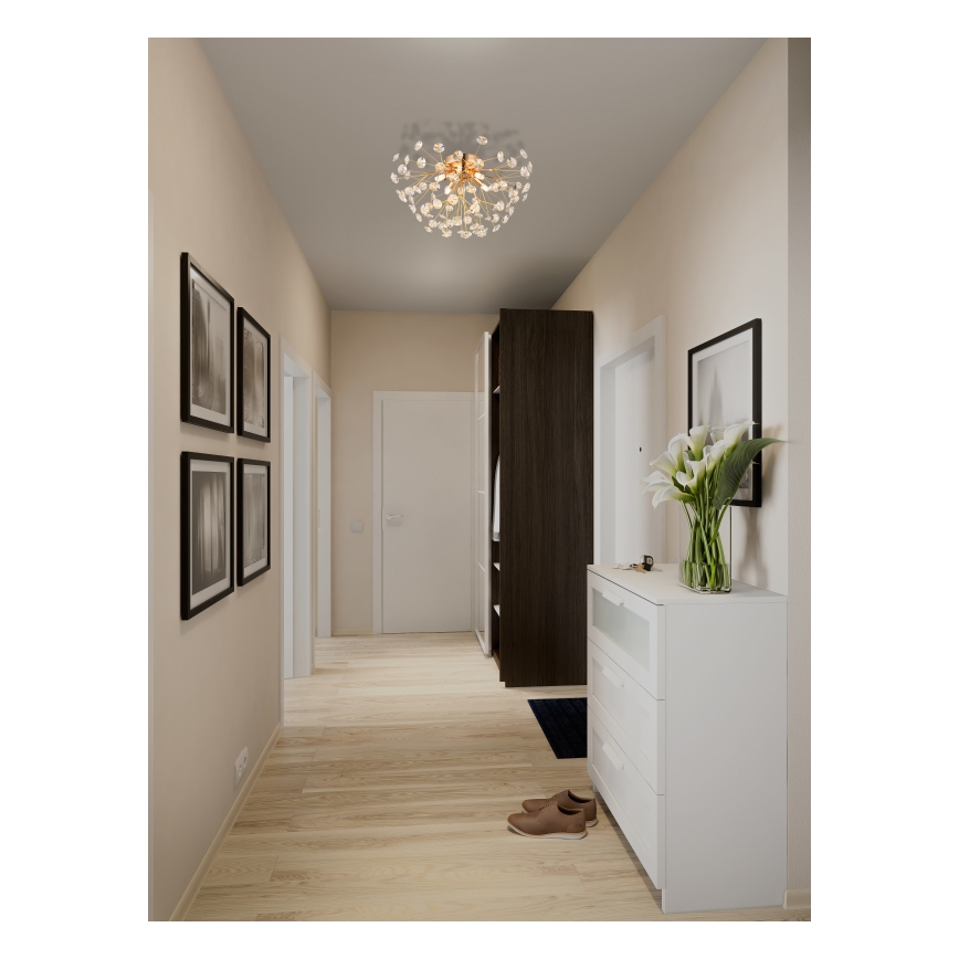 Globo - LED-kattovalaisin 4xG9/3,5W/230V halkaisija 45 cm kulta
