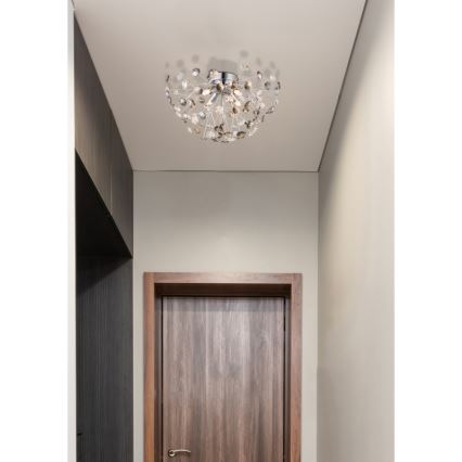 Globo - LED-kattovalaisin 4xG9/3,5W/230V halkaisija 45 cm kiiltävä kromi