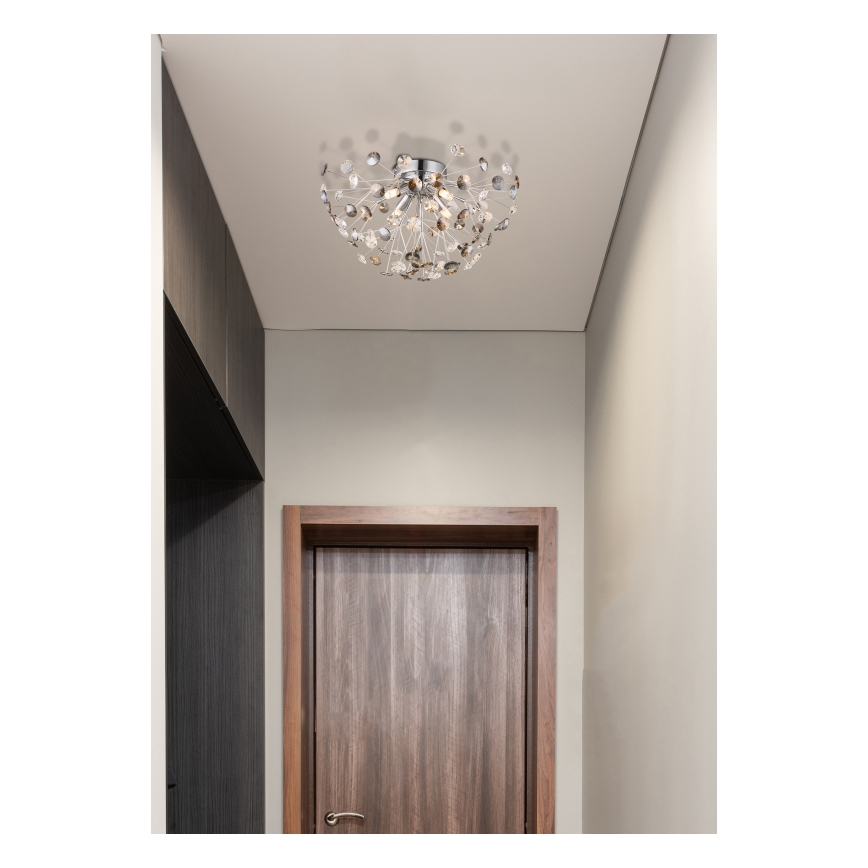 Globo - LED-kattovalaisin 4xG9/3,5W/230V halkaisija 45 cm kiiltävä kromi
