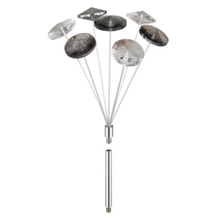 Globo - LED-kattovalaisin 4xG9/3,5W/230V halkaisija 45 cm kiiltävä kromi