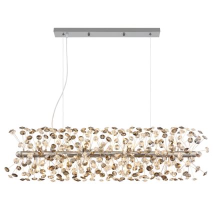 Globo - LED-riippuvalaisin kaapelilla 12xG9/3,5W/230V kiiltävä kromi