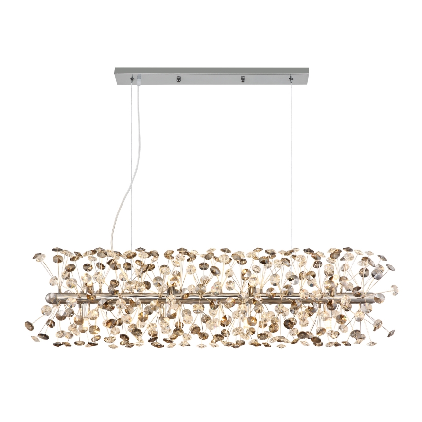Globo - LED-riippuvalaisin kaapelilla 12xG9/3,5W/230V kiiltävä kromi