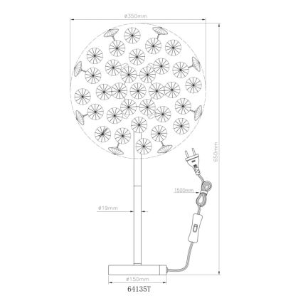 Globo - LED-pöytävalaisin 8xG9/3,5W/230V kulta