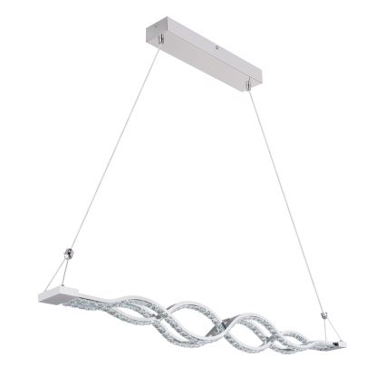 Globo - Himmennettävä LED-kattokruunu narussa 1xLED/30W/230V + kauko-ohjaus