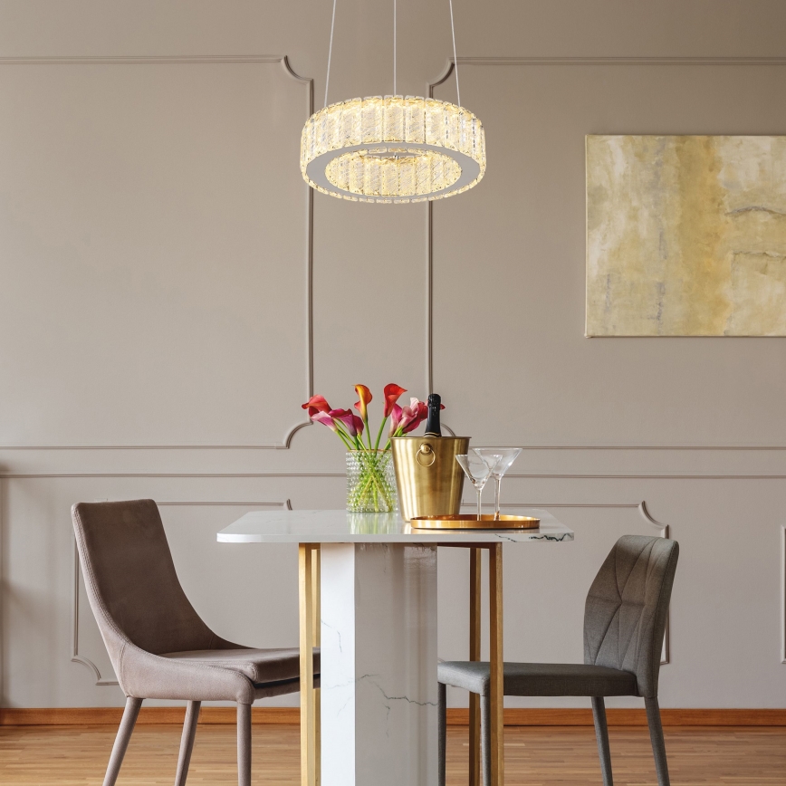 Globo - Himmennettävä LED-kattokruunu johdossa LED/30W/230V 2700-6000K halkaisija 30 cm + kauko-ohjaus