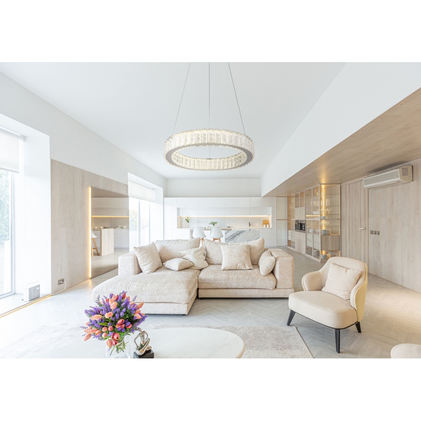 Globo - Himmennettävä LED-kattokruunu johdossa LED/50W/230V 2700-6000K halkaisija 50 cm + kauko-ohjaus