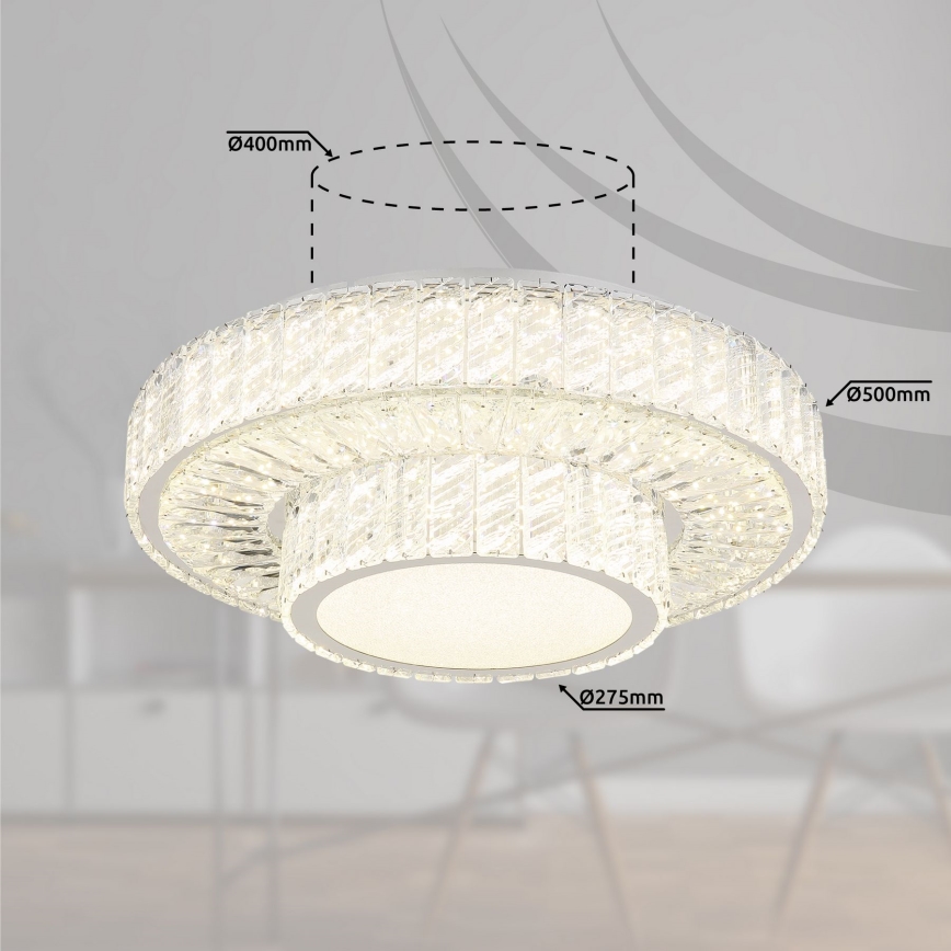 Globo - Himmennettävä LED-kattovalaisin LED/50W/230V 2700-6000K halkaisija 50 cm + kauko-ohjaus