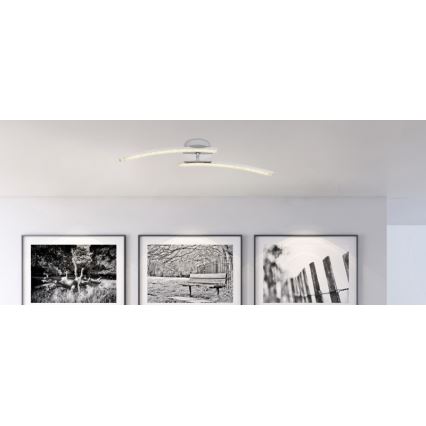 Globo - LED Kylpyhuone pinta-asetettava kattokruunu 2xLED/6W/230V IP44
