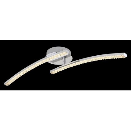 Globo - LED Kylpyhuone pinta-asetettava kattokruunu 2xLED/6W/230V IP44