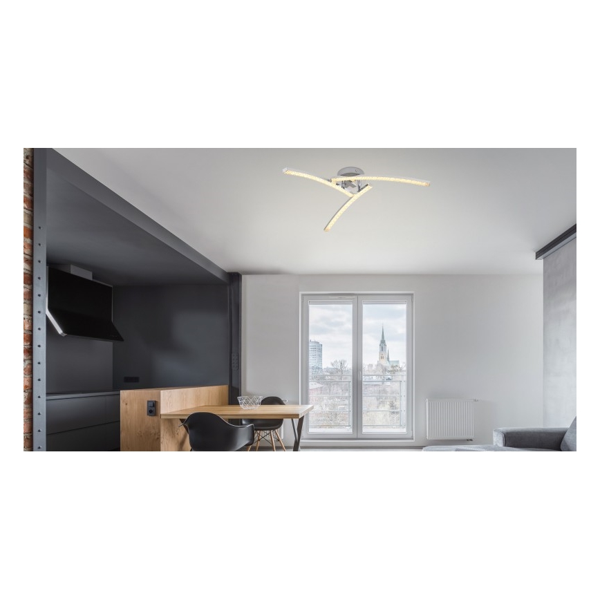 Globo - LED Kylpyhuone pinta-asetettava kattokruunu 3xLED/6W/230V IP44