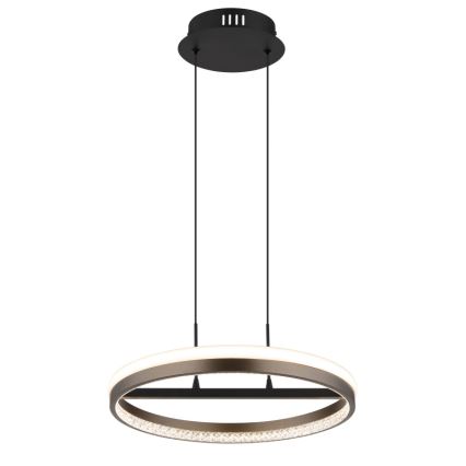 Globo - LED-kattokruunu johdossa LED/40W/230V 3000/4000/6000K halkaisija 39,7 cm ruskea