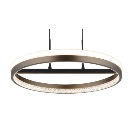 Globo - LED-kattokruunu johdossa LED/40W/230V 3000/4000/6000K halkaisija 39,7 cm ruskea