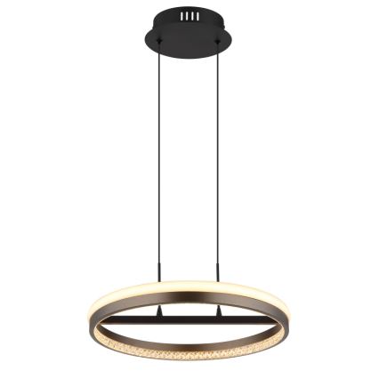 Globo - LED-kattokruunu johdossa LED/40W/230V 3000/4000/6000K halkaisija 39,7 cm ruskea