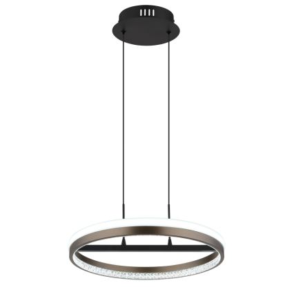 Globo - LED-kattokruunu johdossa LED/40W/230V 3000/4000/6000K halkaisija 39,7 cm ruskea