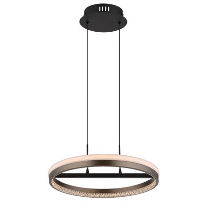 Globo - LED-kattokruunu johdossa LED/40W/230V 3000/4000/6000K halkaisija 39,7 cm ruskea