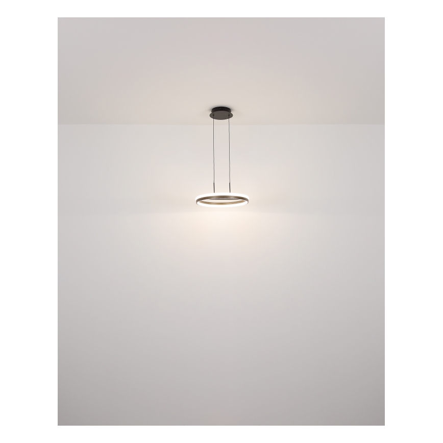 Globo - LED-kattokruunu johdossa LED/40W/230V 3000/4000/6000K halkaisija 39,7 cm ruskea