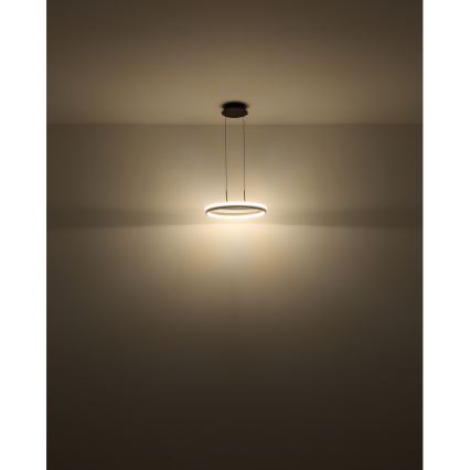 Globo - LED-kattokruunu johdossa LED/40W/230V 3000/4000/6000K halkaisija 39,7 cm ruskea