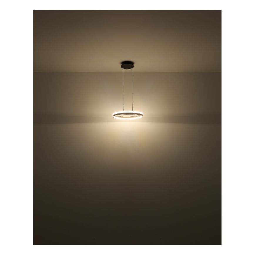 Globo - LED-kattokruunu johdossa LED/40W/230V 3000/4000/6000K halkaisija 39,7 cm ruskea