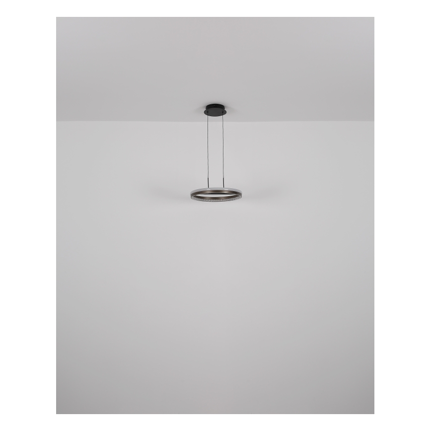 Globo - LED-kattokruunu johdossa LED/40W/230V 3000/4000/6000K halkaisija 39,7 cm ruskea