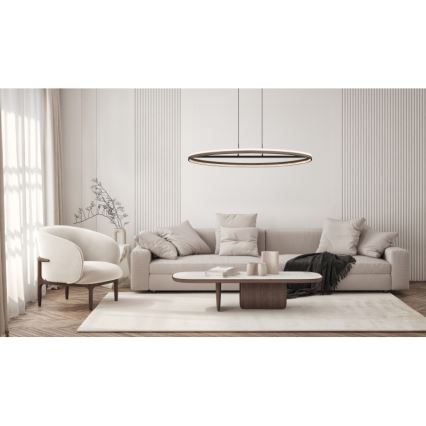 Globo - LED-kattokruunu johdossa LED/60W/230V 3000/4000/6000K ruskea