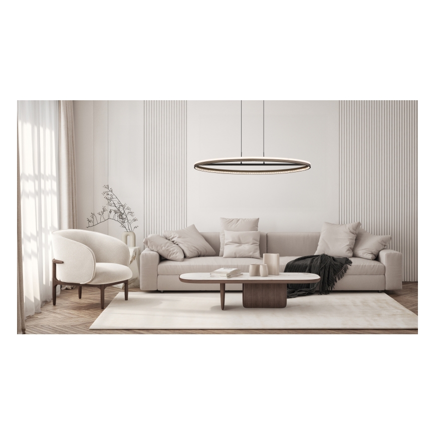 Globo - LED-kattokruunu johdossa LED/60W/230V 3000/4000/6000K ruskea