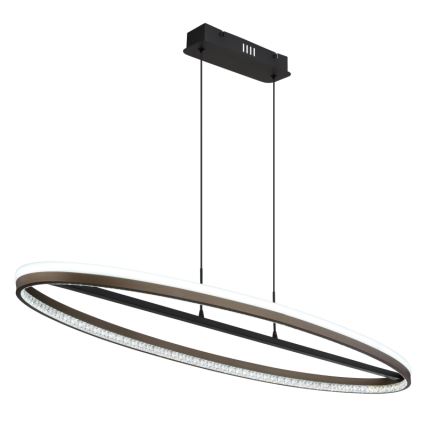 Globo - LED-kattokruunu johdossa LED/60W/230V 3000/4000/6000K ruskea