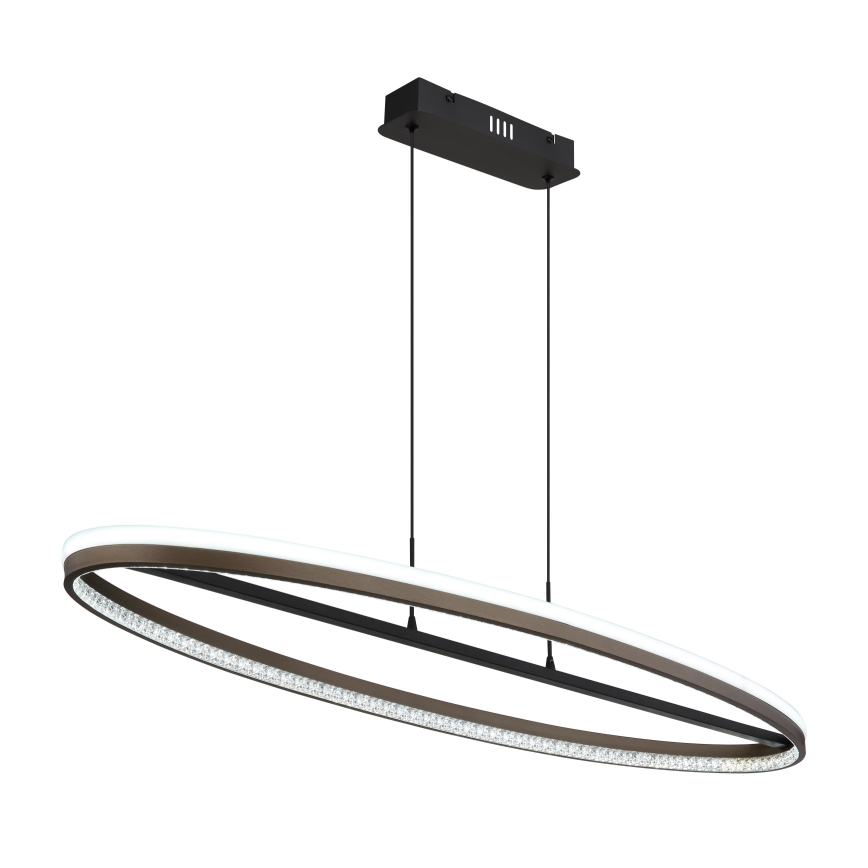 Globo - LED-kattokruunu johdossa LED/60W/230V 3000/4000/6000K ruskea