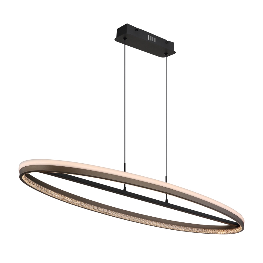 Globo - LED-kattokruunu johdossa LED/60W/230V 3000/4000/6000K ruskea