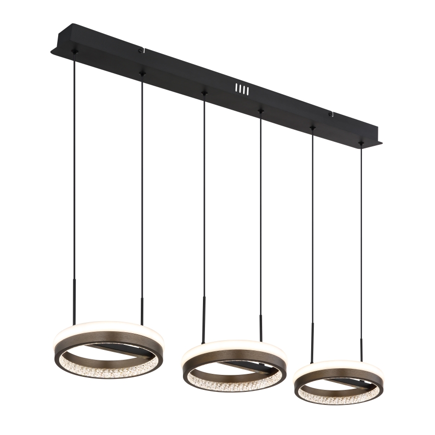 Globo - LED-kattokruunu johdossa LED/40W/230V 3000/4000/6000K ruskea
