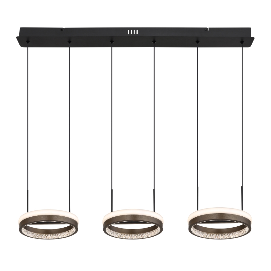 Globo - LED-kattokruunu johdossa LED/40W/230V 3000/4000/6000K ruskea