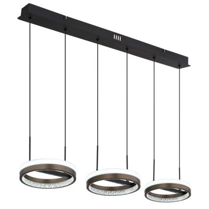 Globo - LED-kattokruunu johdossa LED/40W/230V 3000/4000/6000K ruskea