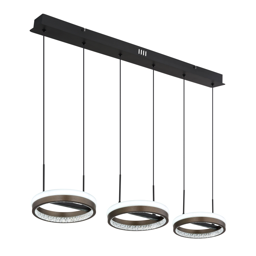 Globo - LED-kattokruunu johdossa LED/40W/230V 3000/4000/6000K ruskea