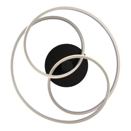 Globo - Kiinteä LED-kattokruunu LED/40W/230V 3000K mattakromi/musta
