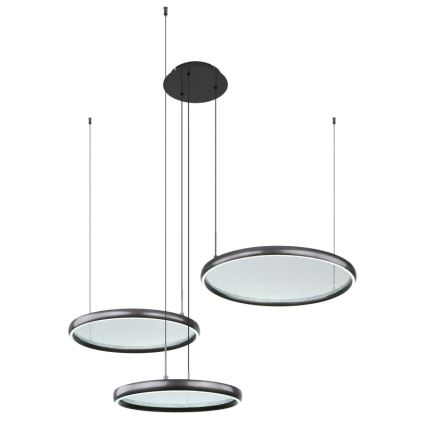 Globo - Himmennettävä LED-kattokruunu johdossa LED/55W/230V 2700-6000K musta + kauko-ohjaus