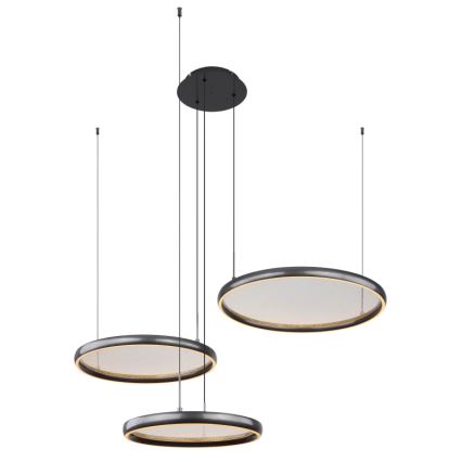 Globo - Himmennettävä LED-kattokruunu johdossa LED/55W/230V 2700-6000K musta + kauko-ohjaus