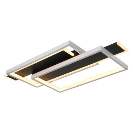 Globo - LED-kattovalaisin LED/40W/230V 62x27 cm mattakromi/musta