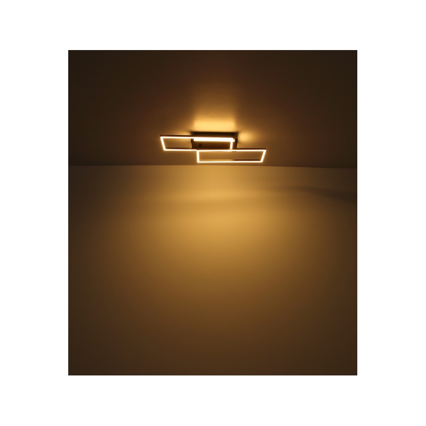 Globo - LED-kattovalaisin LED/40W/230V 62x27 cm mattakromi/musta
