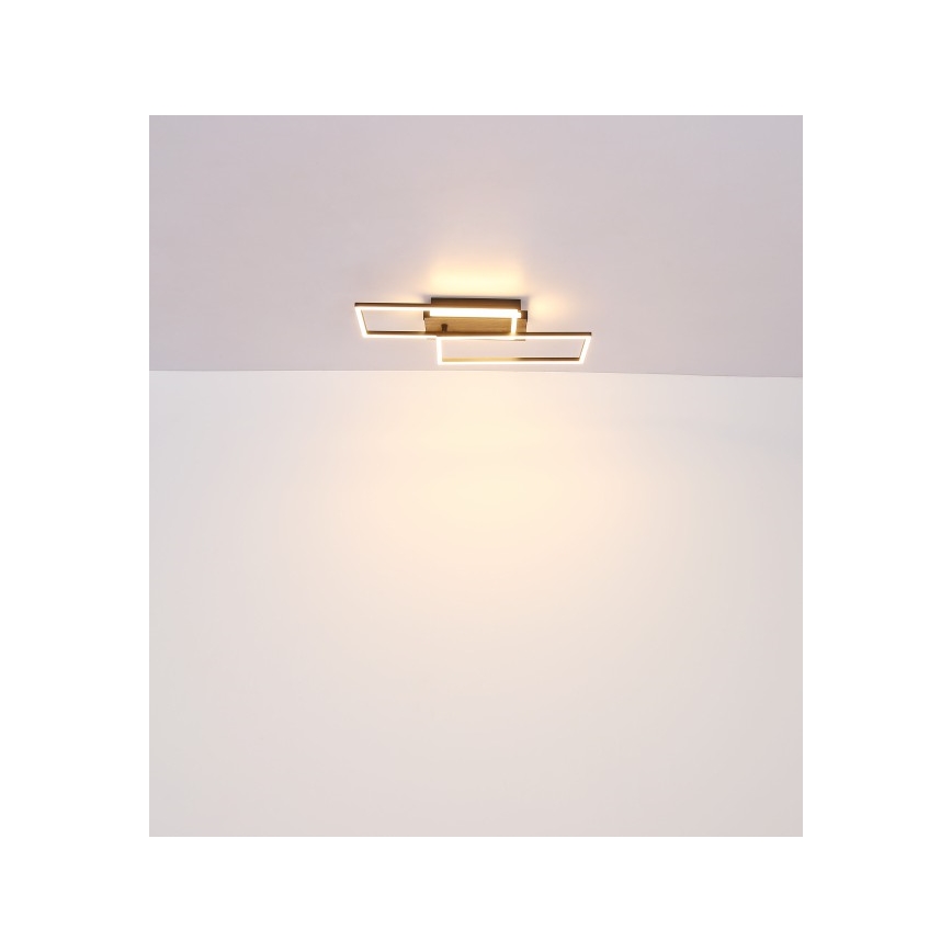 Globo - LED-kattovalaisin LED/40W/230V 62x27 cm mattakromi/musta