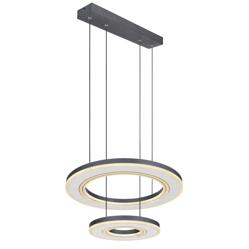 Globo - Himmennettävä LED-kattokruunu johdossa LED/50W/230V 2700-6000K halkaisija 50 cm musta + kauko-ohjaus